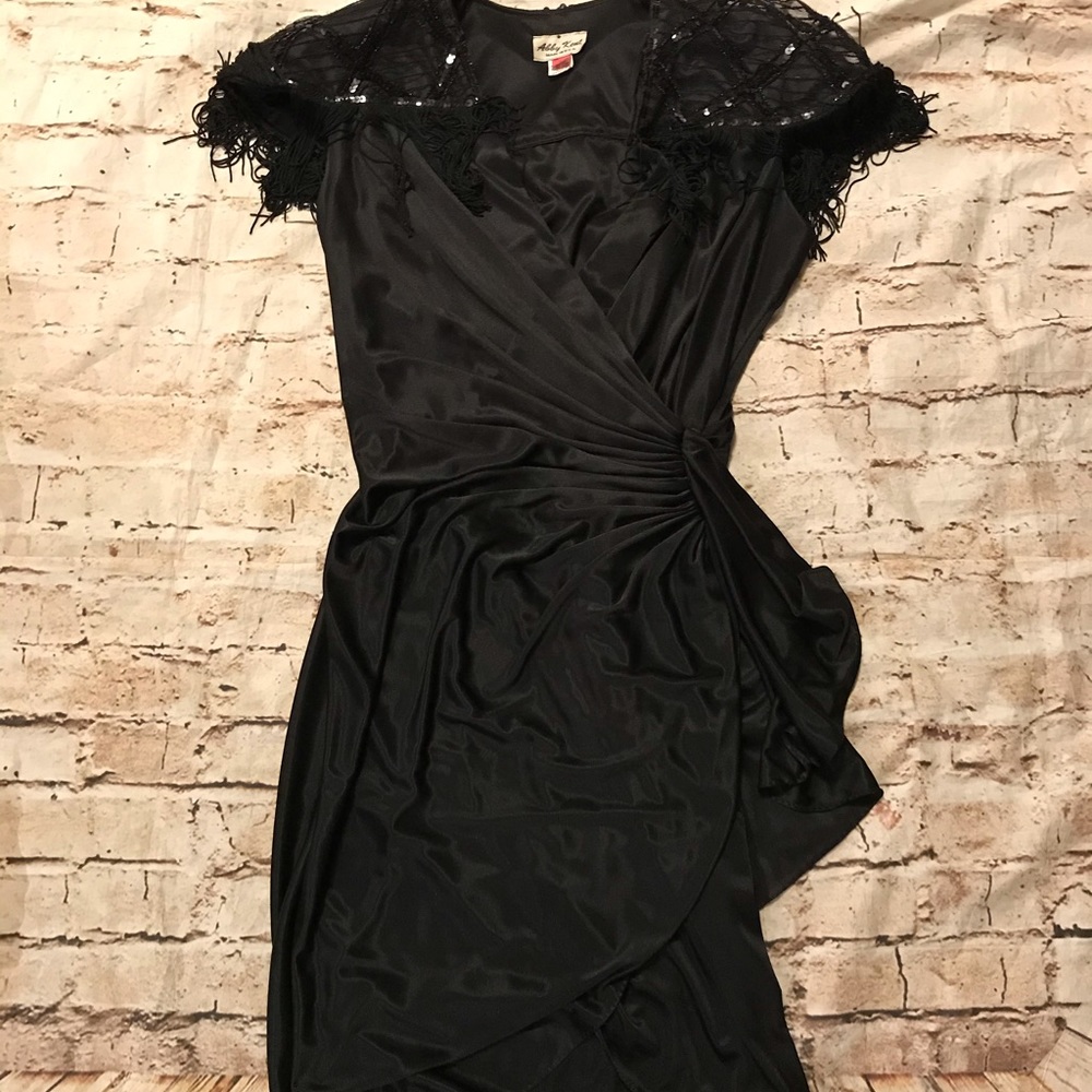Vintage Abby Kent Women's Black Evening Dress